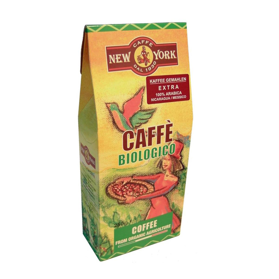 CAFFÈ NEW YORK BIO, 250 G  gemahlen 100 % Arabica   