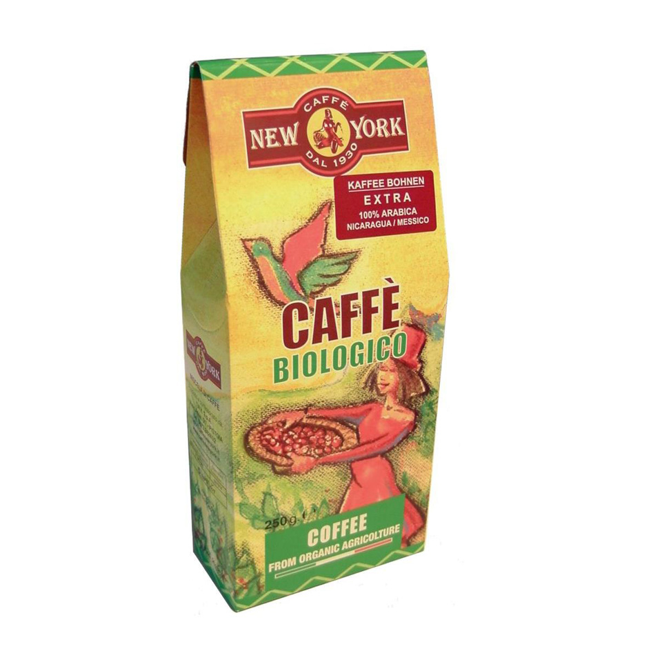 CAFFÈ NEW YORK BIO ganze Bohne, 250G, 100% Arabica  