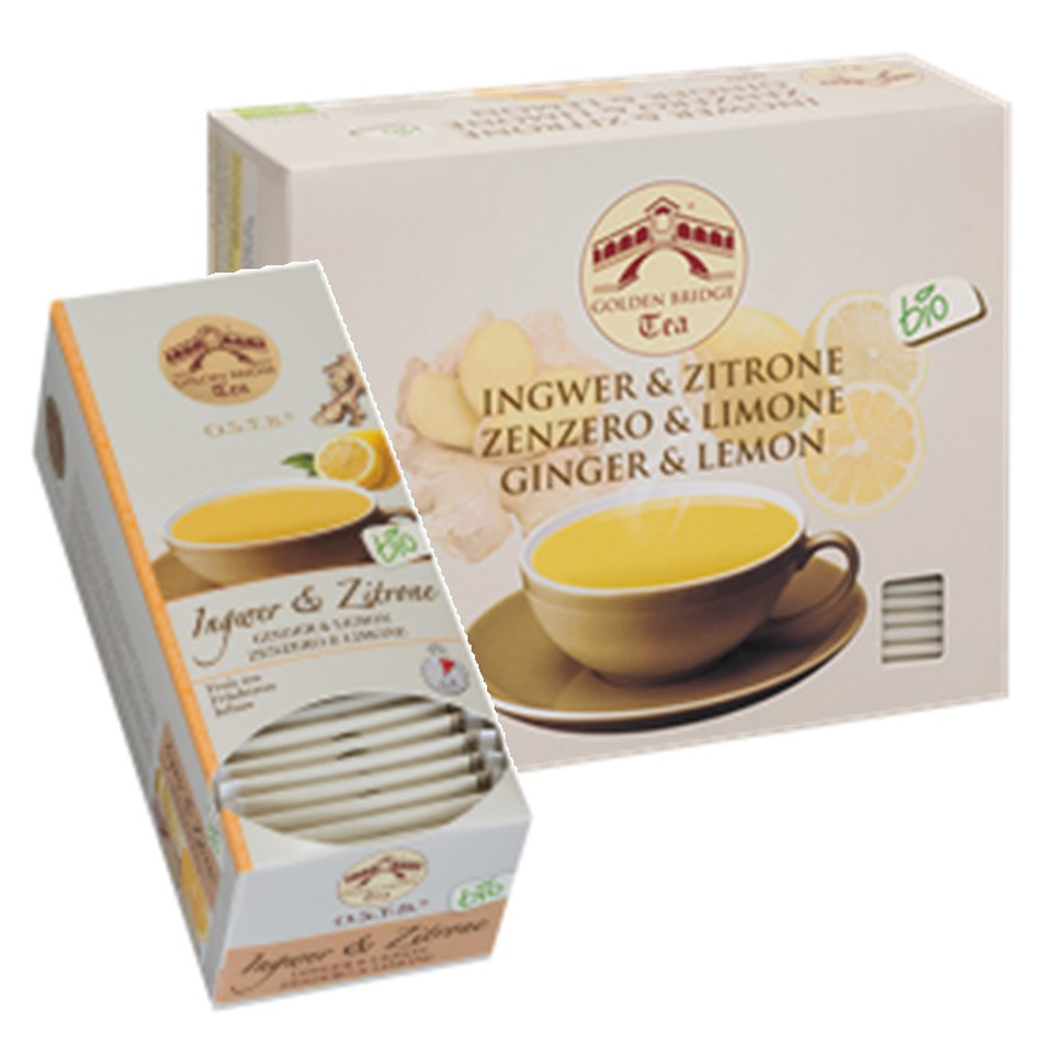 GOLDEN BRIDGE TEA CLASSIC BIO INGWER & ZITRONE