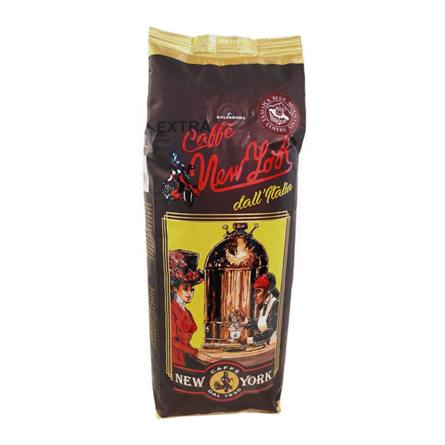 CAFFÈ NEW YORK EXTRA, 1 kg Mischung hochwertiger verschiedener Kaffeesorten mit Jamaica "Blue Mountain"