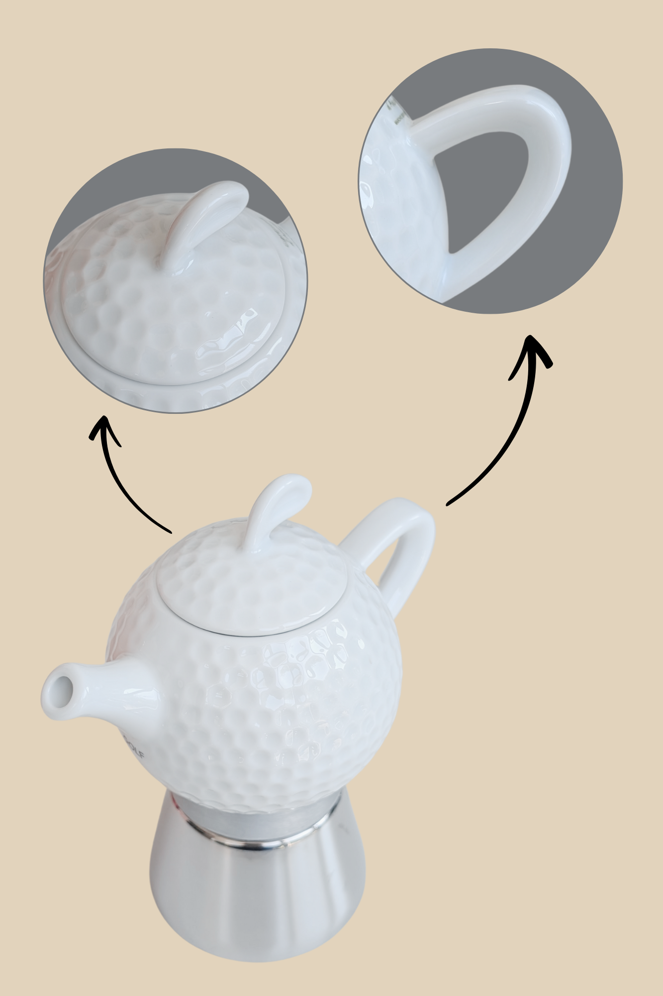 ANCAP GOLF 2 Tassen Espressokocher mit 250 g Caffé New York Mokka NY1000 ANCAP GOLF 2 Tassen Espressokocher mit 250 g Caffé New York Mokka NY1000