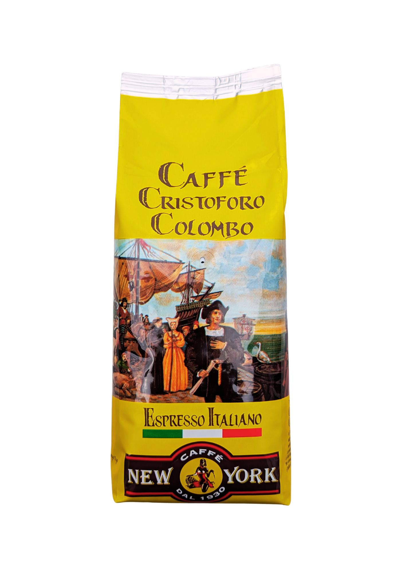 CAFFÈ NEW YORK CRISTOFORO COLOMBO, 500G, 70% Arabica, 30% Robusta   CAFFÈ NEW YORK CRISTOFORO COLOMBO, 500G, 70% Arabica, 30% Robusta
