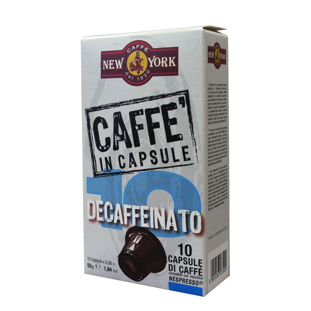 Caffé New York Kapseln Decaffeinato Nespressokompatibel