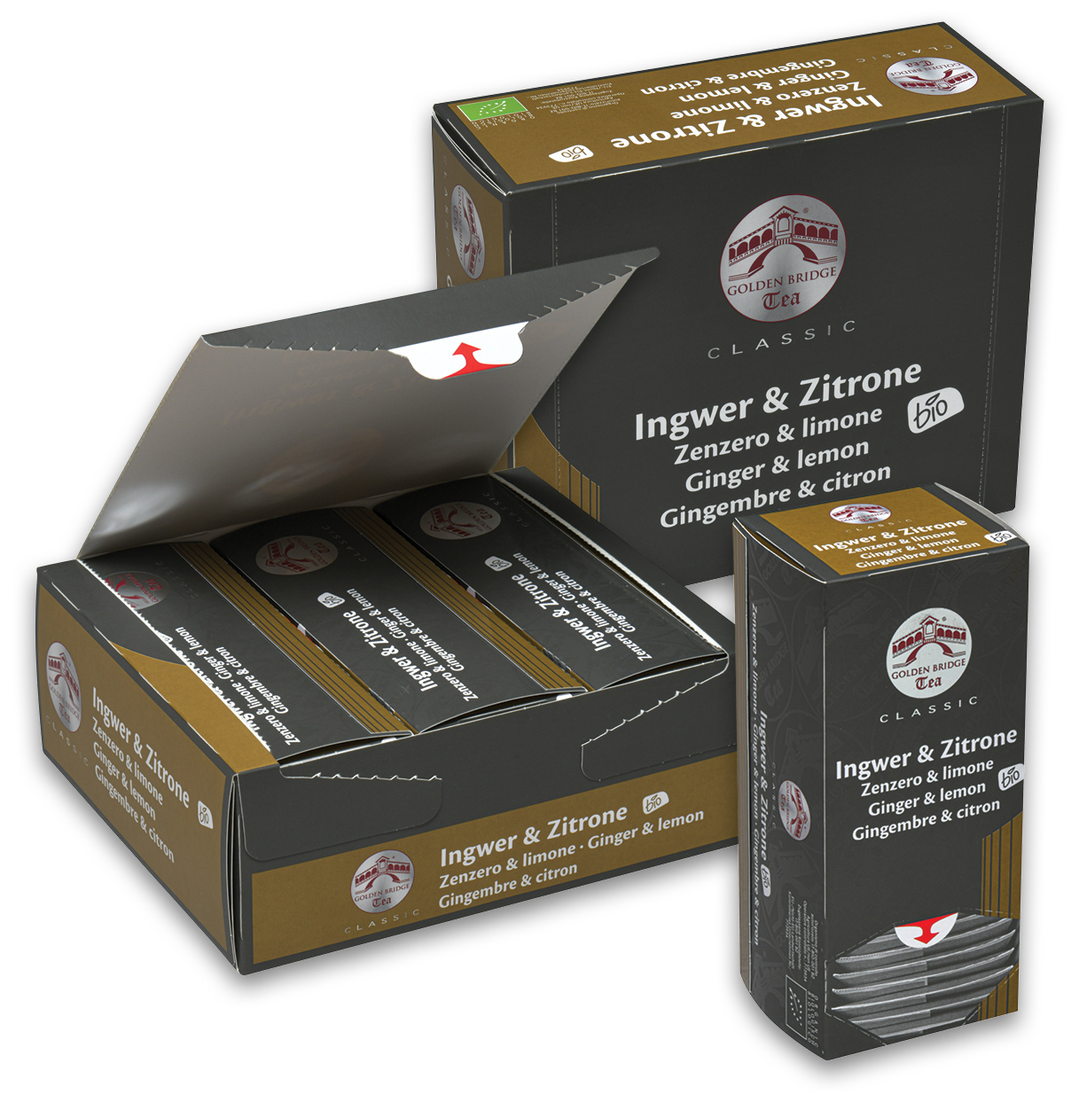 GOLDEN BRIDGE TEA CLASSIC BIO INGWER & ZITRONE